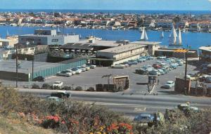 Lido Isle California Newport Harbor Birdseye View Vintage Postcard K90938