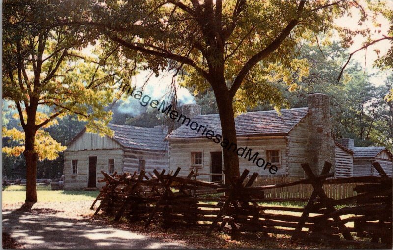 Onstot's Cooper Shop & Residence Lincoln's New Salem IL Postcard PC298