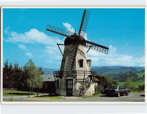 Postcard Sorensen Windmill Solvang California USA
