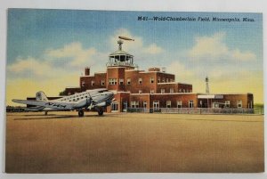 Wold Chamberlain Field Minneapolis Minnesota Postcard T4