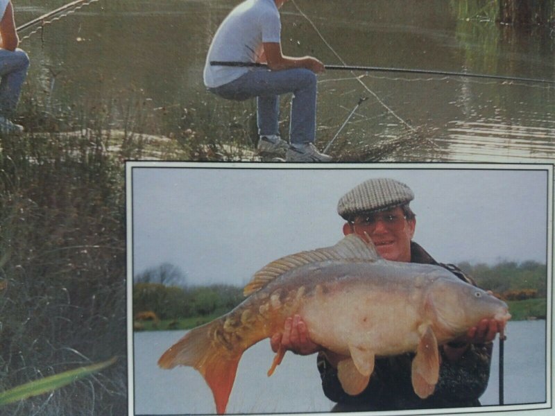 Trevella Caravan & Camping Park Crantock Vtg Postcard Carp Caught at Lake 1989