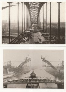 Tyneside Bridge Construction 2x Northumberland Postcard s