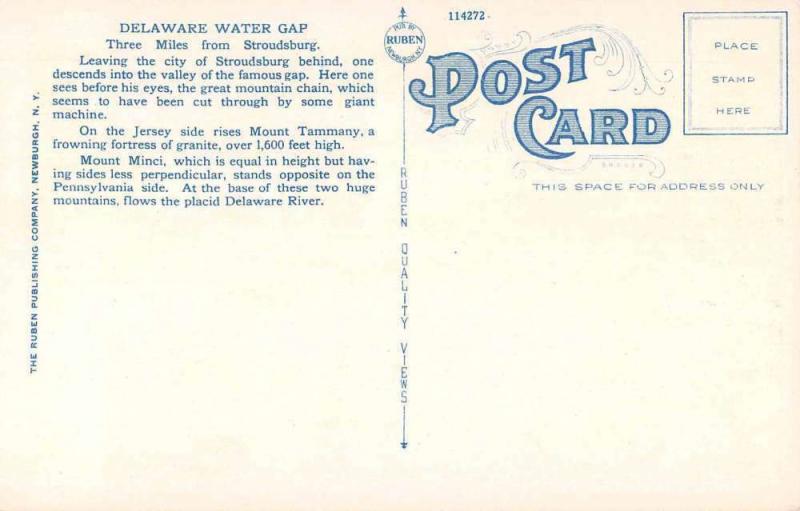 Delaware Water Gap Pennsylvania Bathing Beach Antique Postcard J60954