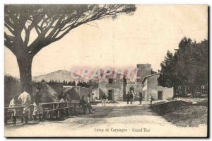 Old Postcard Camp Carpiagne Grand Street