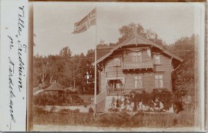 Villa Fredheim Nordstrand Norway Norge Real Photo Postcard E87