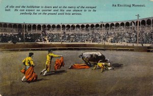 c.'10, Mexico, Bull Fighting, An Exciting Moment,Old Postcard