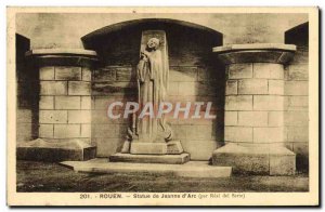 Old Postcard Rouen Statue of Jeanne d & # 39Arc by Real del Sarte