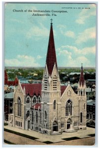 1912 Church Of The Immaculate Concepcion Jacksonville Florida FL Postcard