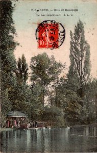 France Paris Bois de Boulogne Le Lac Superieur 1910