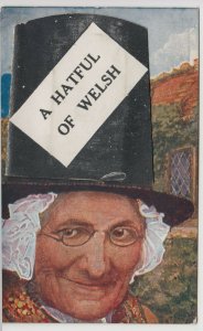 Wales; A Hatful Of Welsh Novelty Foldout PPC, 1934, To Mrs Beautyman, West Ham