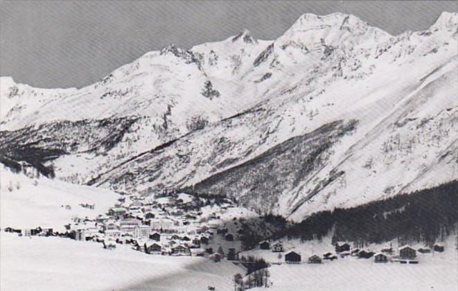 Switzerland Saas-Fee Totalansicht mit Fletschhorn und Laquinhorn Photo