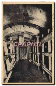 Old Postcard Army Fort De Vaux The Dormitory