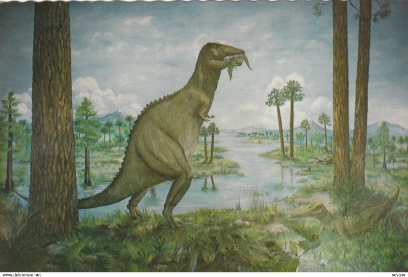 HOLBROOK , Arizona , 50-70s Dinosauer Mural , Dobell Museum