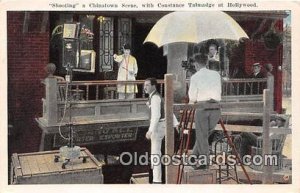 Shotting, Chinatown Movie Actor / Actress Constance Talmadge, Hollywood, USA ...