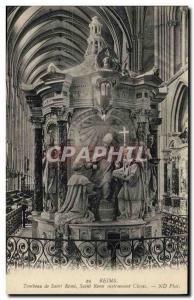 Old Postcard Reims Tomb of Saint Remi instructing Clovis