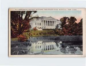 Postcard Historical Society Building, Delaware Park, Buffalo, New York
