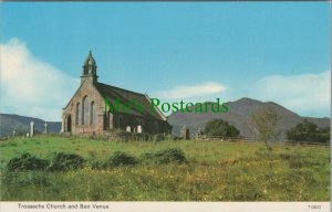 Scotland Postcard - Trossachs Church and Ben Venue, Stirlingshire Ref.RS29217