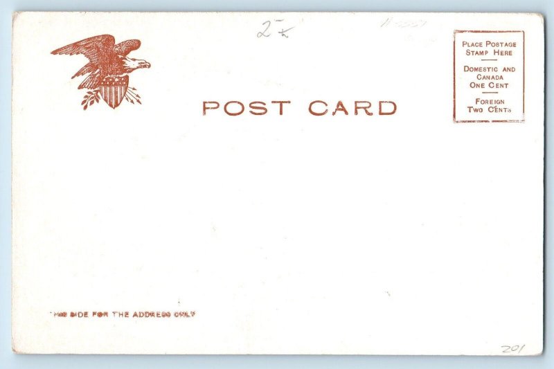 Worcester Massachusetts Postcard South High School Exterior View Building c1905