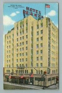 Hotel De Anza, San Jose, California Postcard