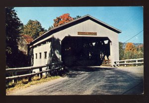 Charlemont, Massachusetts/MA Postcard, Bissell's Wooden Covered Bridge