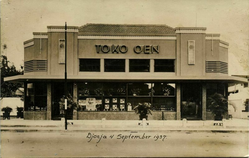 indonesia, JAVA YOGYAKARTA DJOKJA, Toko Oen (1937) RPPC Postcard