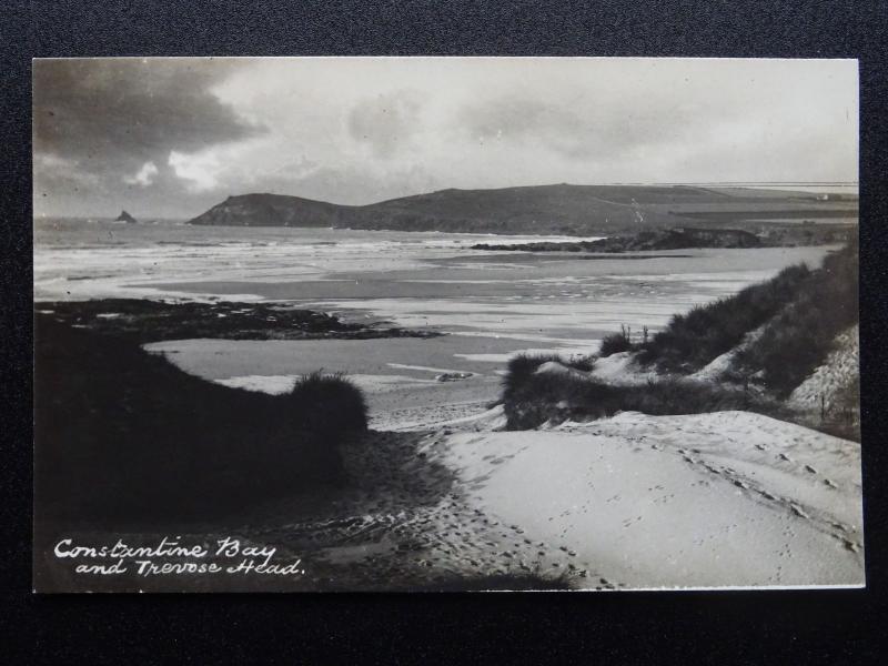 Cornwall CONSTANTINE BAY & Trevose Head - Old RP Postcard