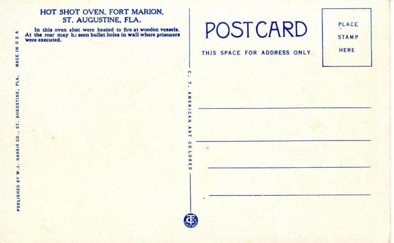 FL - St Augustine, Fort Marion Hot Shot Oven