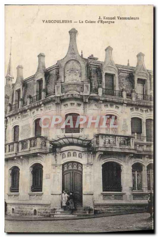 Old Postcard Bank Caisse d & # 39Epargne Vaucouleurs