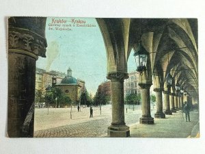 Vintage Postcard 1907 Krakow Krakau Glowny Rynek z Kosciolkiem sw. Wojciecha