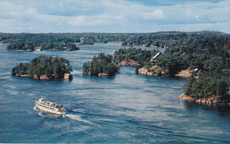 The Thousand Islands, Cruise Boat, Thousand Islands, Ontario, Canada, 40´s-6...