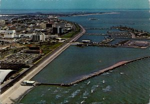 Texas Corpus Christs Aerial View Showing Yacht Basin