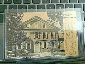 Postcard Amstel House, built in 1730 in New Castle, DE.     U7