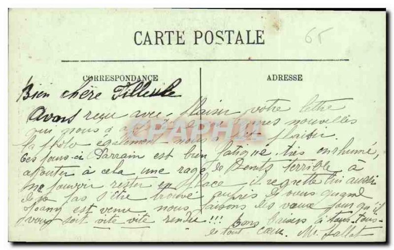 Postcard Old Route Pierrefitte Luz Gorges