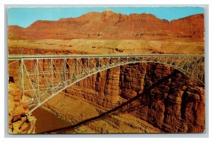 Vintage 1960's Postcard Navajo Bridge over Colorado River Route 89 Arizona