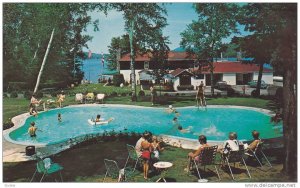 Swimming Pool , Lac Ouimet Resort , St. Jovite , Quebec , Canada , PU-1970s