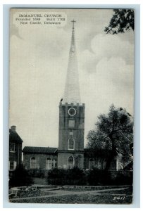 c1930's Emmanuel Church New Castle Delaware DE Vintage Postcard 