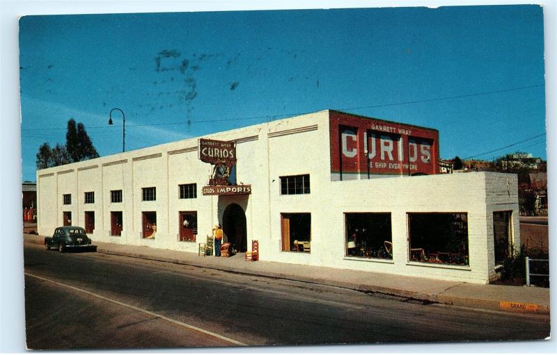 *1960s Garrett Way Curios 492 Grand Ave Nogales Arizona Vintage Postcard C51