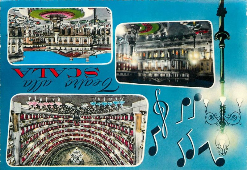 Postcard Italy  Milan La Scala Theatre
