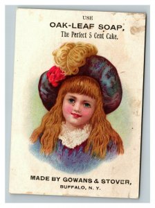 Vintage 1890's Trade Card - Oak-Leaf Soap Gowans & Stover Buffalo New York
