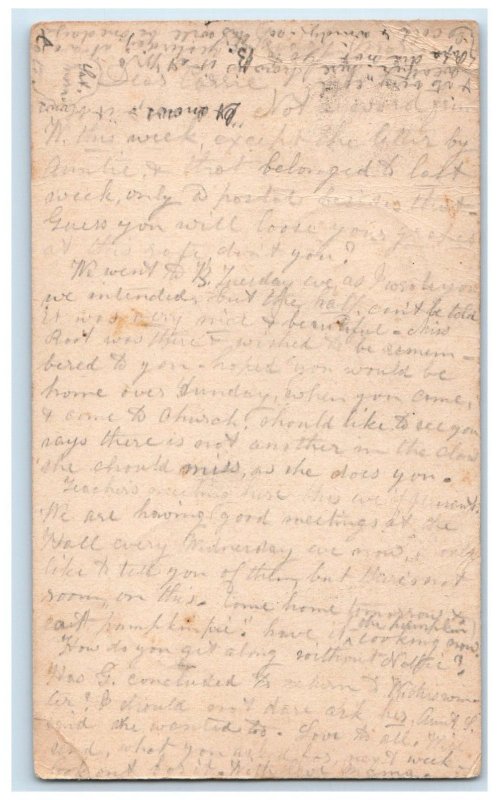 1883 Letter Bristol Winsted Connecticut CT Posted Antique Postcard 