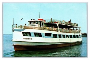 Goodtime II Sightseeing Boat Cleveland Ohio OH Advertising Flyer Postcard UNP R1