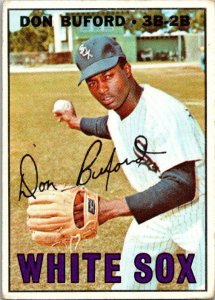 1967 Topps Baseball Card Don Buford Chicago White Sox sk2135