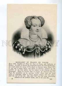 234228 MARGARET of FRANCE or VALOIS Queen Vintage postcard