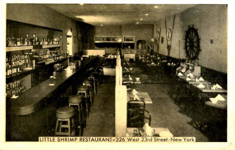 NY - New York City. Little Shrimp Restaurant,  W 23rd St