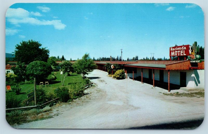 Postcard ID Coeur d'Alene Hacienda Motel Vintage G23