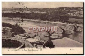 Old Postcard Avignon Pont d'Avignon