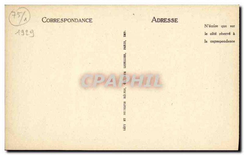 Old Postcard Paris La Tour Saint Jacques