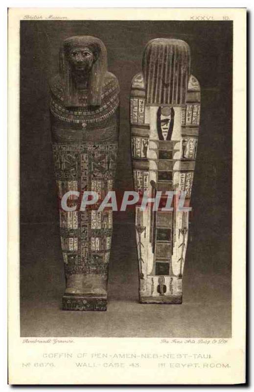 CPA Egypt Egypte Goffin of Pen Amen Neb Nest Taul Wall case 1st Egypt room