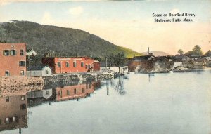 Deerfield River SHELBURNE FALLS, MA Franklin County c1910s Vintage Postcard