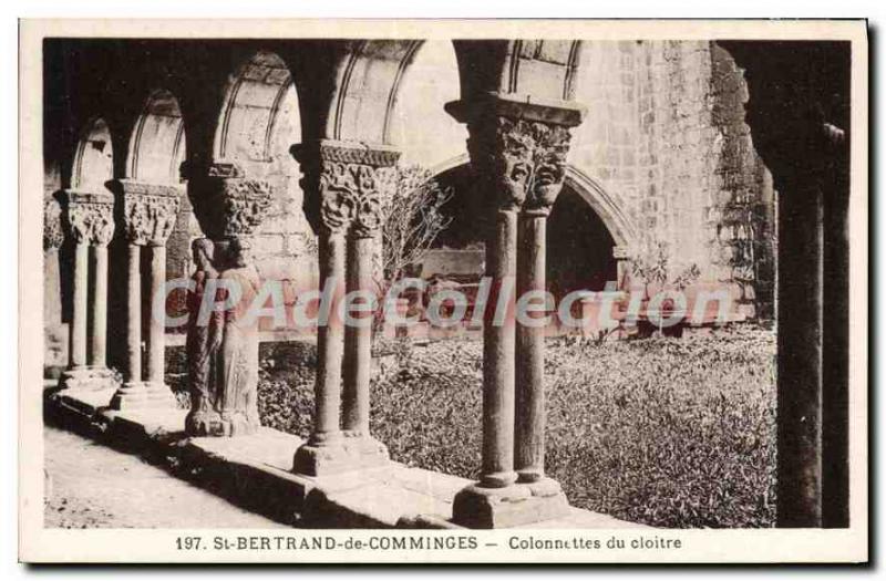 Postcard Old St Bertrand De Comminges Columns From Cloitre
